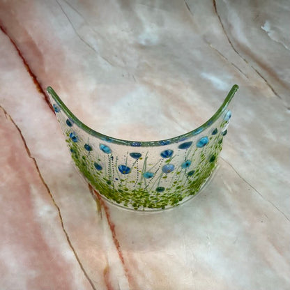 Wildflower Meadows | Fused Glass | Freestanding Curve
