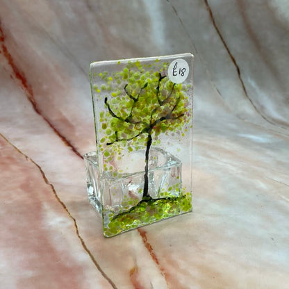 Tree Tealight Holders | Fused Glass | 2 Designs