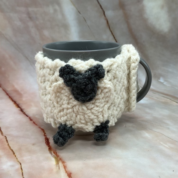 Crochet Sheep Mug Hugs | 5 Colours