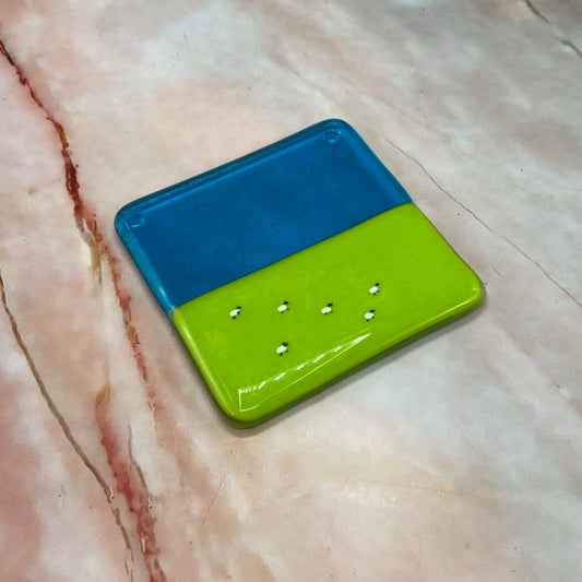 Fields of Sheep | Fused Glass | Coasters