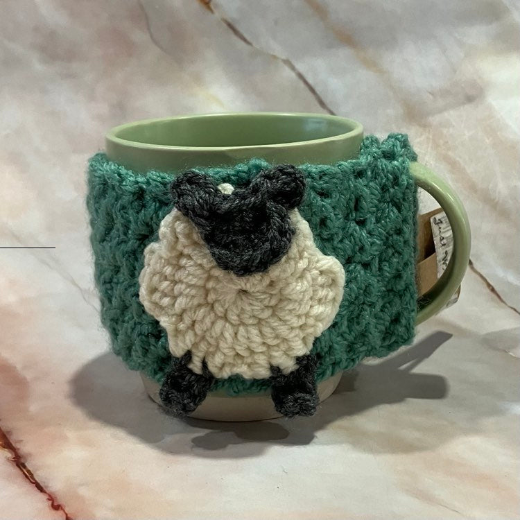 Crochet Sheep Mug Hugs | 5 Colours