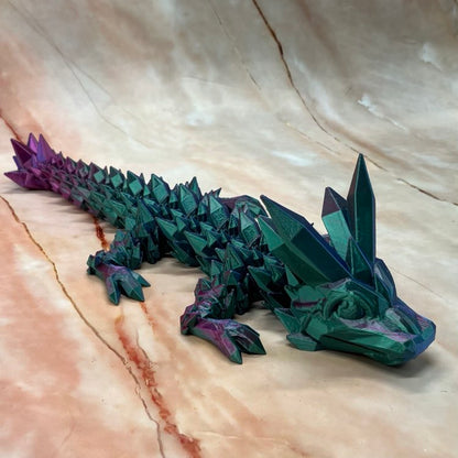 3D Printed Crystal Dragons  | 2 Sizes | Various Colours