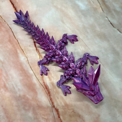 3D Printed Crystal Dragons  | 2 Sizes | Various Colours