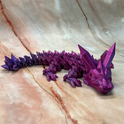 3D Printed Crystal Dragons  | 2 Sizes | Various Colours