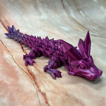 3D Printed Crystal Dragons  | 2 Sizes | Various Colours