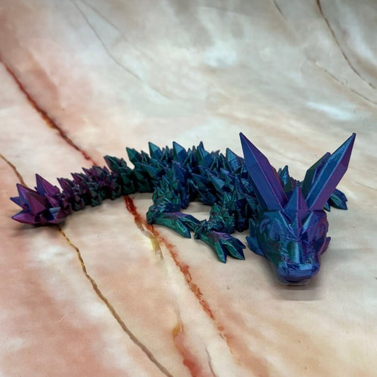 3D Printed Crystal Dragons  | 2 Sizes | Various Colours