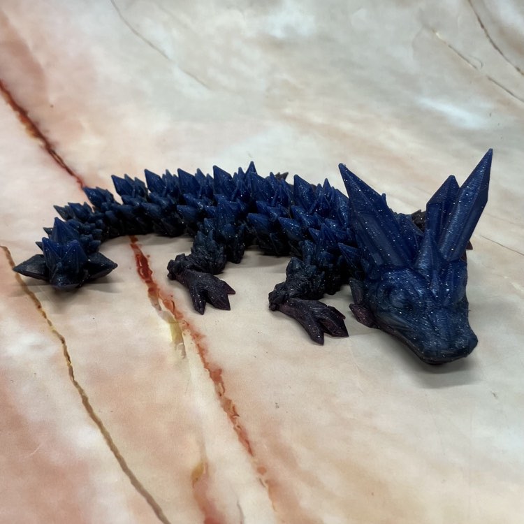 3D Printed Crystal Dragons  | 2 Sizes | Various Colours