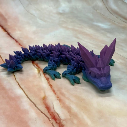 3D Printed Crystal Dragons  | 2 Sizes | Various Colours