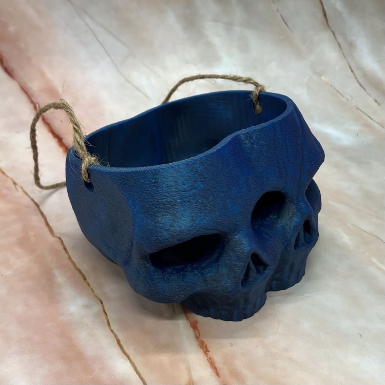 3D Printed Skull Plant Pots | Various Colours