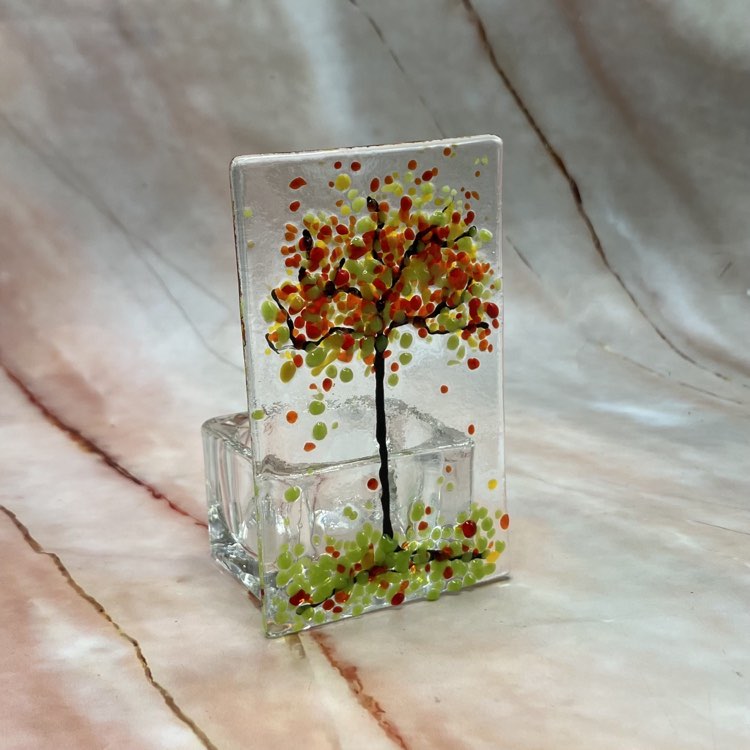 Tree Tealight Holders | Fused Glass | 2 Designs