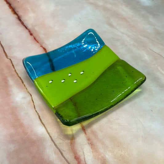 Fields of Sheep | Fused Glass | Trinket Dish