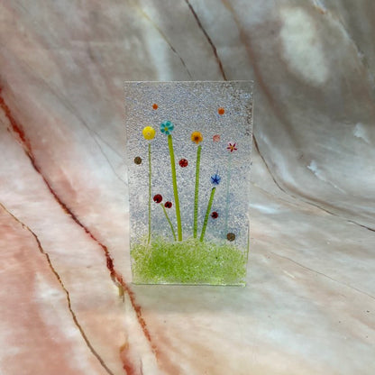 Wildflower Tealight Holders| Fused Glass