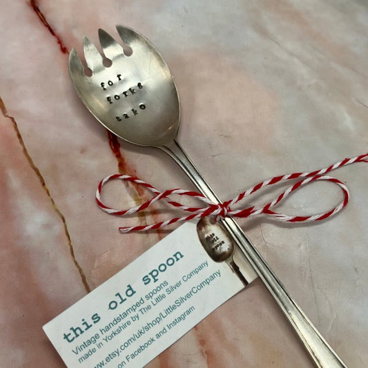 Vintage Hand Stamped Cutlery | Silver Plated | Quirky Quote Collection