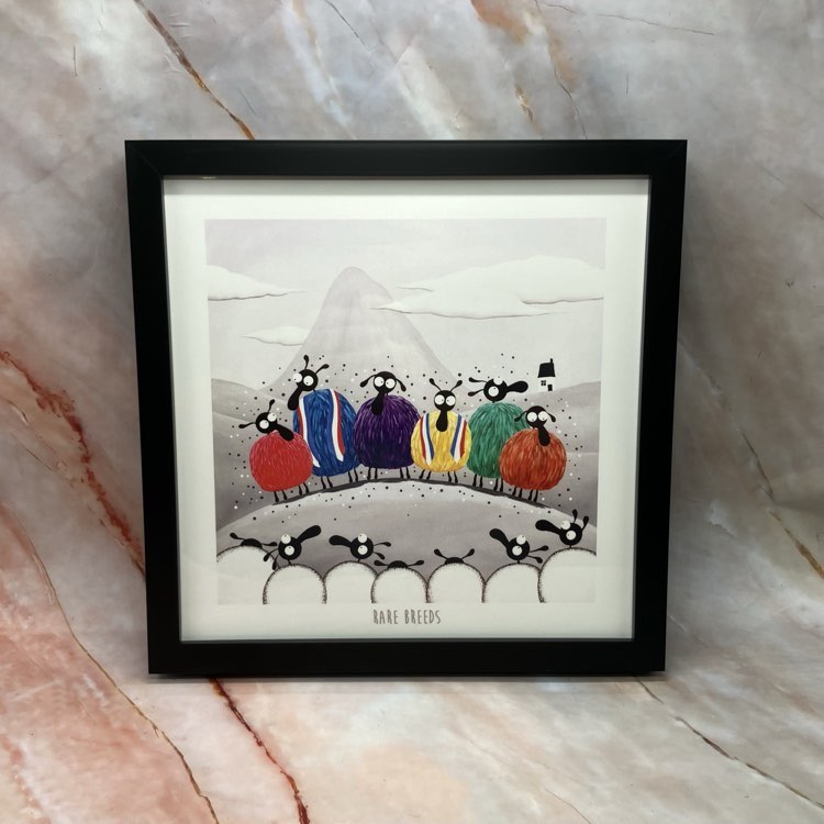 Whimsical Sheep Art | Framed Prints