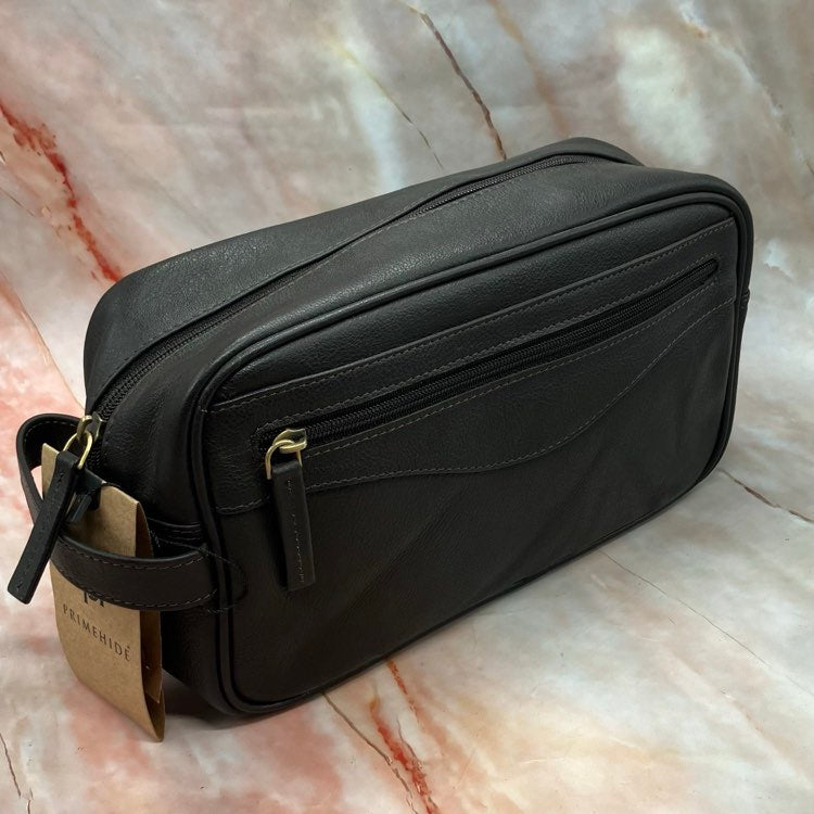 Men's Toiletry Bags | Leather | Black or Brown