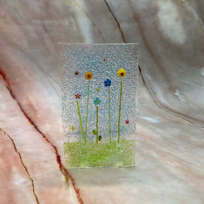 Wildflower Tealight Holders| Fused Glass