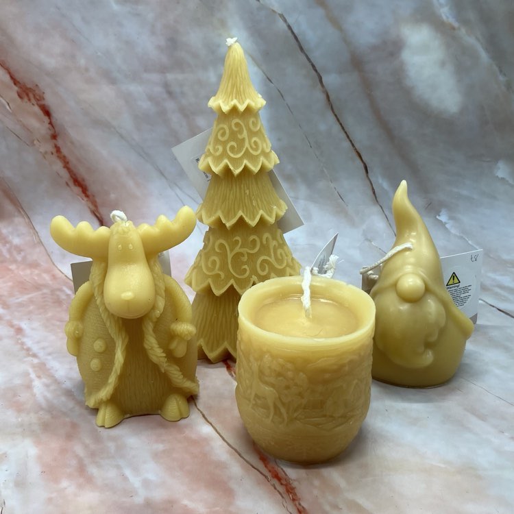 Handmade Beeswax Candles | The Christmas Collection