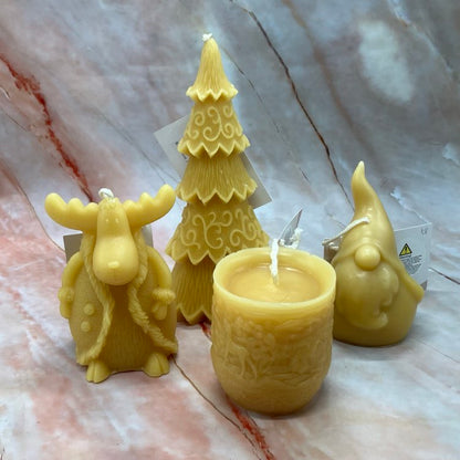 Handmade Beeswax Candles | The Christmas Collection