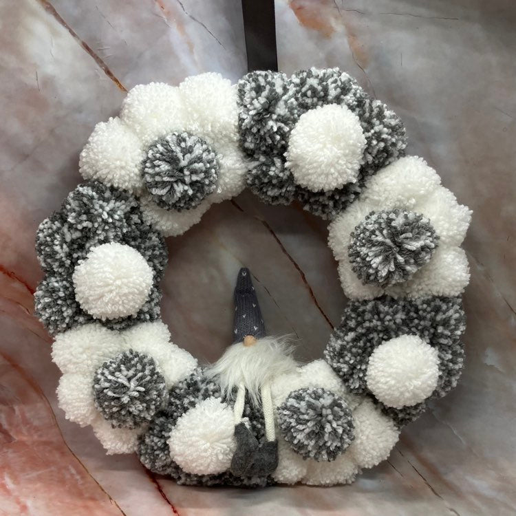 Handmade PomPom Christmas Wreaths | Various Designs