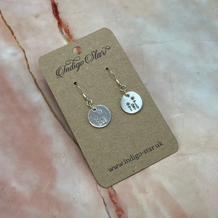 Hand-Stamped Aluminium Earrings | Various Designs