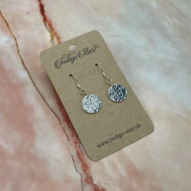 Hand-Stamped Aluminium Earrings | Various Designs