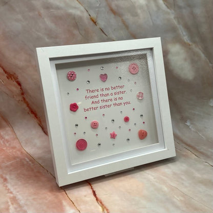 Handmade Sentimental Button Quote Pictures | Various Designs