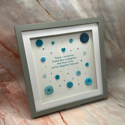 Handmade Sentimental Button Quote Pictures | Various Designs