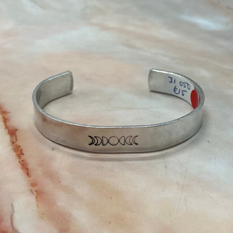 Hand-Stamped Aluminium Cuff Bracelets