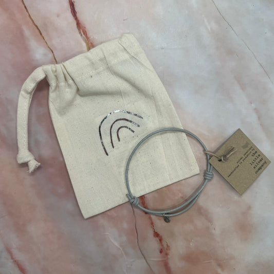 Adjustable Bracelet | Fine Silver Charm | Matching Drawstring Gift Bag