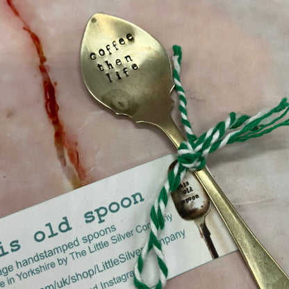 Vintage Hand Stamped Cutlery | Silver Plated | Tea / Coffee Break Collection