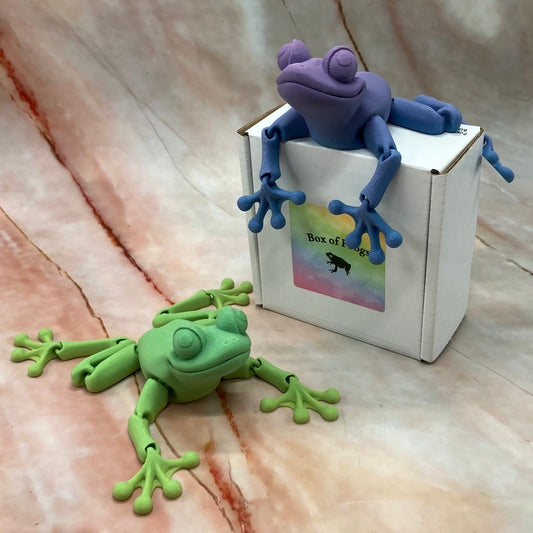 3D Printed Box of Frogs | Various Colours