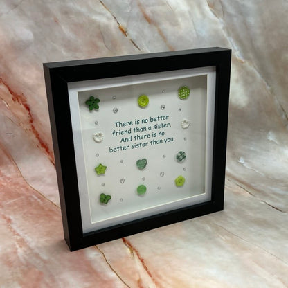 Handmade Sentimental Button Quote Pictures | Various Designs