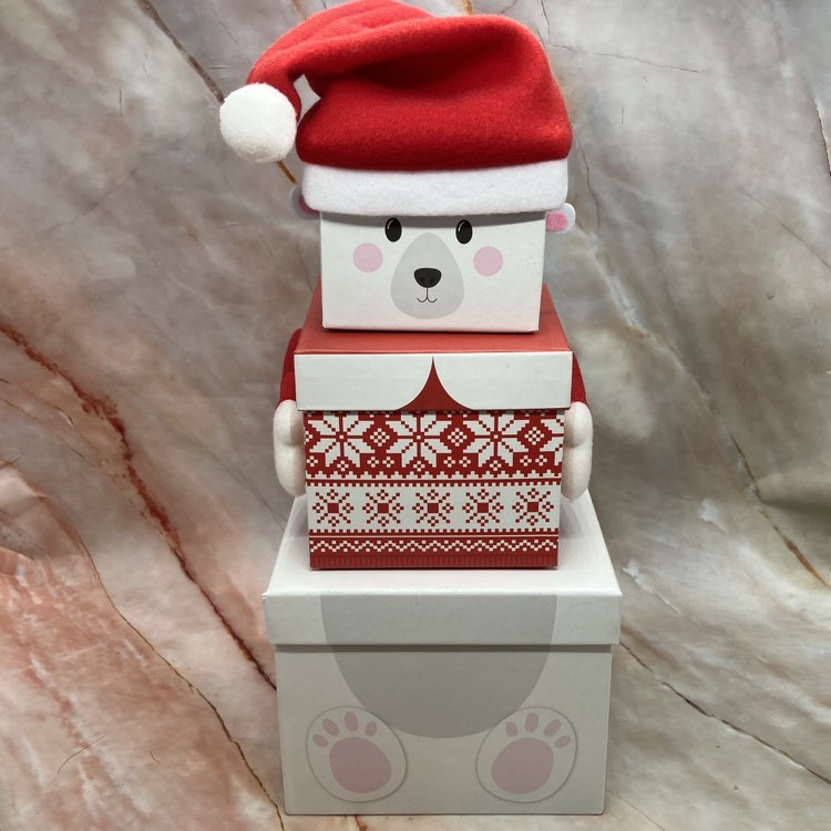 Christmas Set of 3 Stacking Boxes | Various Designs