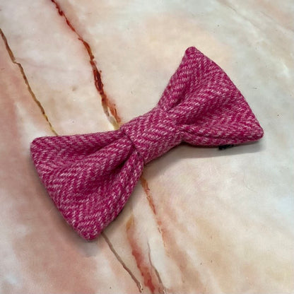 Handmade Yorkshire Tweed Bow Ties for Puppies & Dogs | Choose Your Colour!