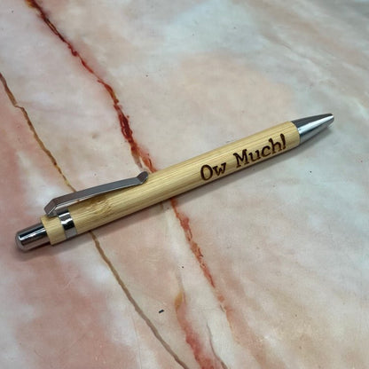 Bamboo Yorkshire Quote Pens | Laser Etched | 2 Designs