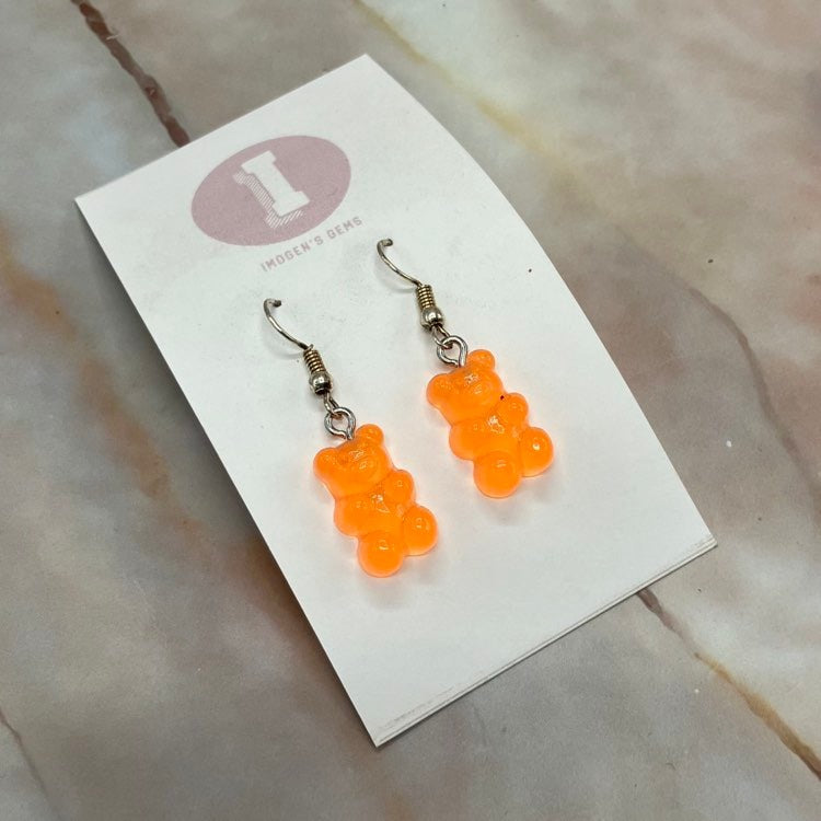 Bear earrings clearance